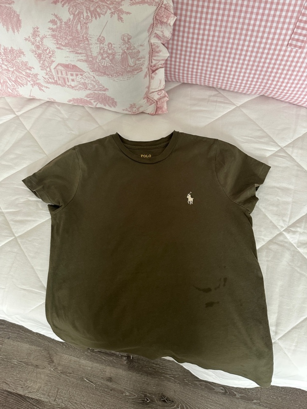 Polo by Ralph Lauren Olive Green Crew Neck T-Shirt